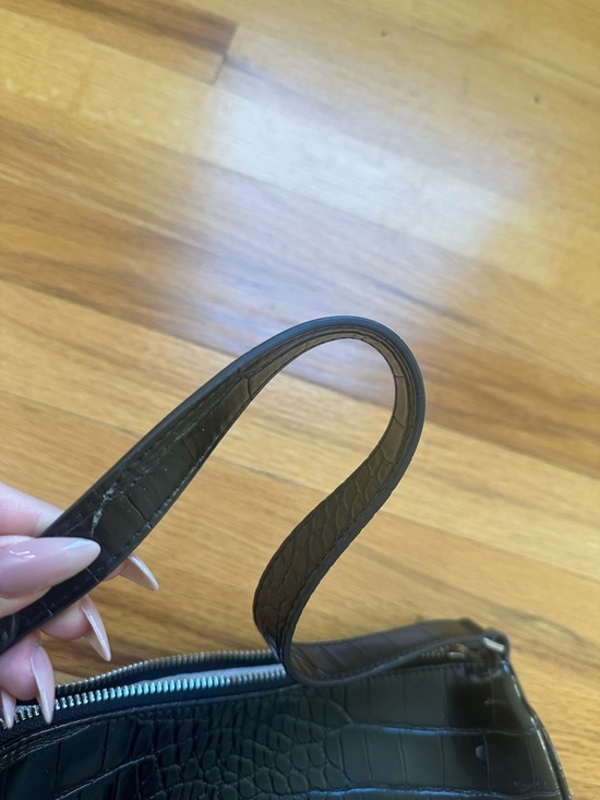 JW PEI Black Croc-Embossed Shoulder Bag - Women - Picture 4 of 7